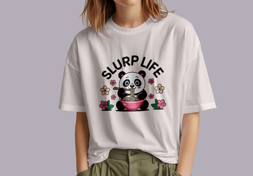 Panda Noodle Lover Tshirt
