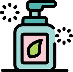 Natural skincare product in a dispenser bottle, emphasizing organic ingredients and eco friendly beauty solutions