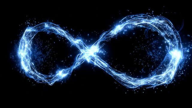 Abstract infinity symbol
