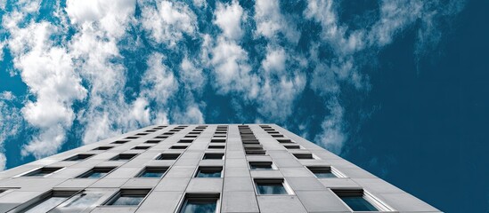 Modern Skyscraper Against a Dramatic Sky
