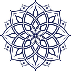 Fototapeta premium Islamic Geometric Mandala Ornament Design Vector Pattern