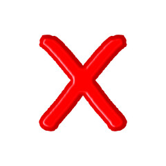 red X cross mark png rejection and cancel sign on transparent background 