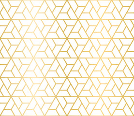 Seamless geometric pattern with hexagon grid line, Geometric pattern, Simple luxury texture. Repeated geo design for decor, print, package
