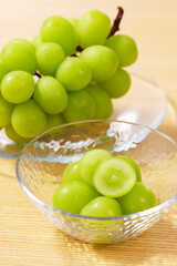 シャインマスカット　Shine Muscat (Green Seedless Grapes)
