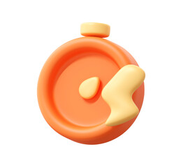 3D Stopwatch Icon for Flash Sale and Ecommerce Promotion