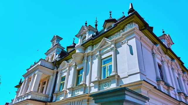 Buchholtz Palace - currently seat of Art High School Artur Grottger in Suprasl, Poland. Art Nouveau palace, seat of one of most famous families of Suprasl manufacturers, built in 1892-1903.