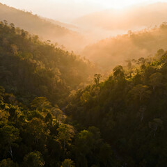 sunrise in the mountains