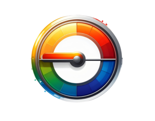 speedometer isolated on white