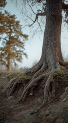 Gnarled roots of ancient tree anchor wisdom, whispering tales of Toberfest and Earth Day's grounding embrace