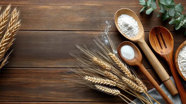 Learn how flour, grains, and simple wooden tools come together in the art of baking delicious treats and bread