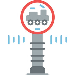 Road Sign Icon Vector Element