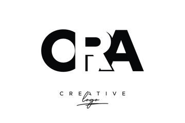 ORA Creative Minimalistic Negative Space Latter Logo with Modern Monogram for Branding and Business Letter mark Logo with Initial Letters Logo Design for Branding.	