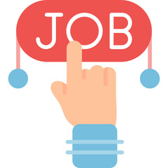 Obraz premium Job Search Icon Vector Element