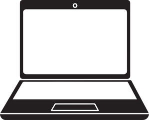 laptop isolated on white background