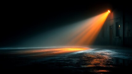 Dark environment spotlight glow high resolution picture