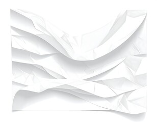 Fototapeta premium Abstract White Paper Crumpled Texture Background - Elegant & Modern Design