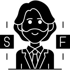 Telemarketer Icon Vector Element