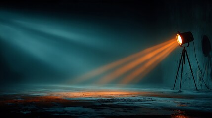 Empty street spotlight glow high resolution picture