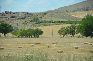 Fototapeta premium stone, architecture, ancient, arch, ruins, castle, window, old, rock, landscape, history, ruin, building, travel, sky, medieval, nature, wall, tourism, fortress, roman, gate, tower, europe, cave