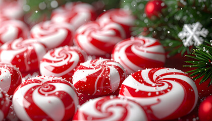 candy cane christmas background