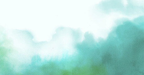 Abstract watercolor art background template. green watercolor backdrop empty space for text, banner, presentation or product display graphic design
