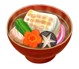 お雑煮のイラスト