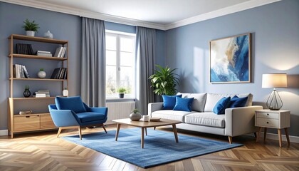 北欧デザインを意識したシンプルで温かみのあるシームレスパターン。