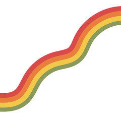 Retro Hippie Rainbow