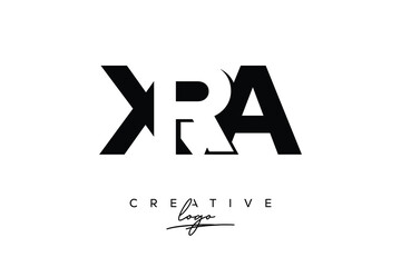 Obraz premium XRA Creative Minimalistic Negative Space Latter Logo with Modern Monogram for Branding and Business Letter mark Logo with Initial Letters Logo Design for Branding. 