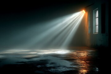 Atmospheric night light beam high resolution picture