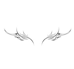 Symmetrical Tribal Geometry in Black