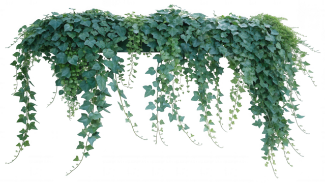 green leaves on white background