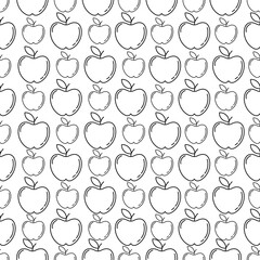 Fruit Outline Seamless Pettern