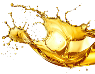 Golden liquid splash, dynamic and vibrant (1)