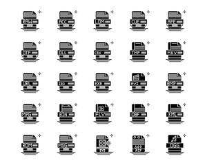 File Formats Line Vector Icons