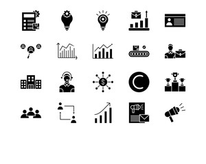 Entrepreneurship Line Vector Icons