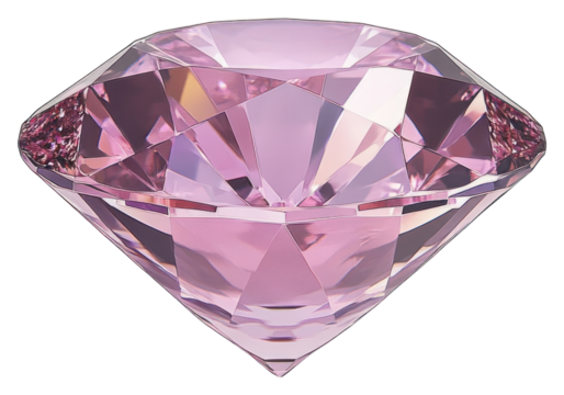 PNG An isolated transparent pink diamond gemstone jewelry accessories.