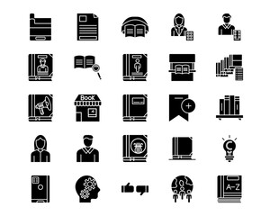 Literature Line Vector Icons