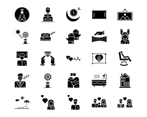 Comfort Line Vector Icons