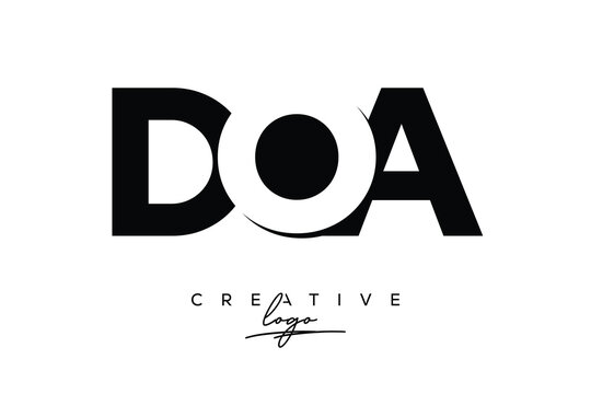 DQA Creative Minimalistic Negative Space Latter Logo with Modern Monogram for Branding and Business Letter mark Logo with Initial Letters Logo Design for Branding.	