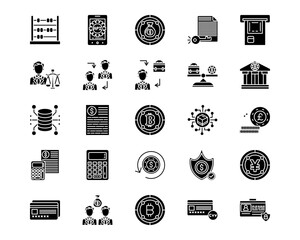 Fintech Line Vector Icons