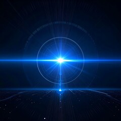 Obraz premium Celestial Light Burst A Cosmic Energy Flare