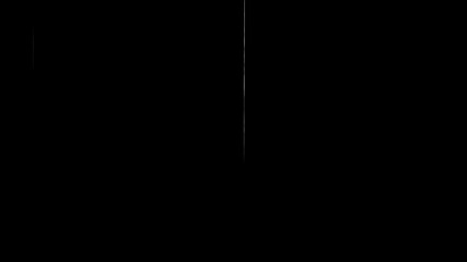 Vintage film effect with authentic-looking vertical scratches, dust, and lines on an isolated black background. Seamless loop for creating a retro or damaged film look. Use as an overlay - Powered by Adobe