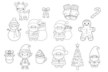 Set of christmas icons