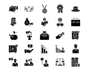 Corruption Line Vector Icons