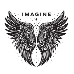 Angel Wings Vector | Decorative Wing Illustration Set”