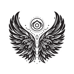 Angel Wings Vector | Decorative Wing Illustration Set”