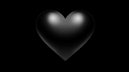 heart shaped black and white