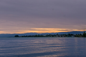 The sky is a beautiful shade of blue with a few clouds scattered throughout