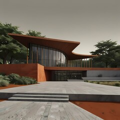 Conceptual illustration for the background to the study of a Military Memorial Museum. A narrative blend of site context maps, Nigerian landscape photography, cultural symbols, and architectural sket